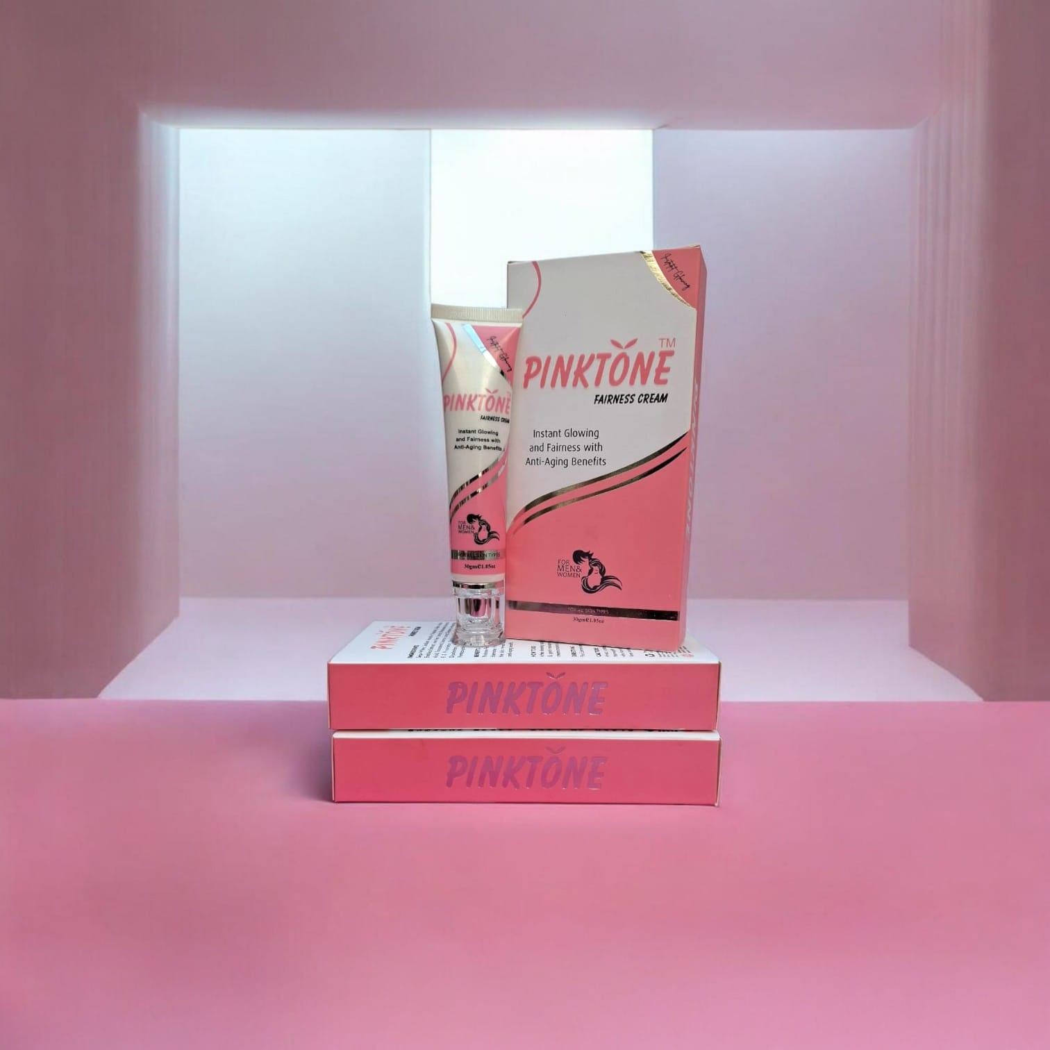 PinkTone™ Fairness Cream | Instant Glowing & Fairness with Anti-Aging Benefits – For All Skin Types, best whitening cream available in pakistan.