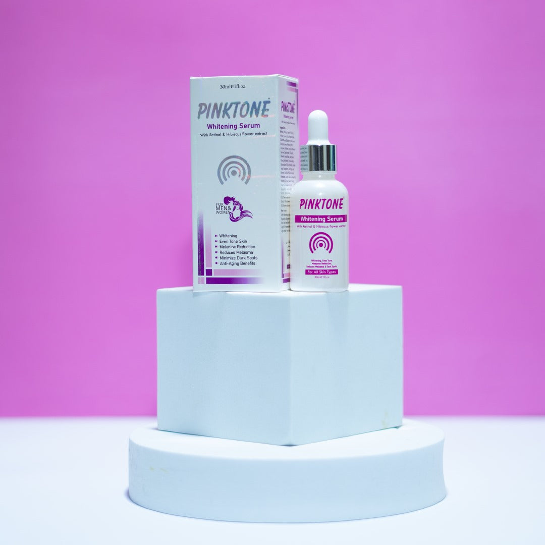 PinkTone® Whitening Serum with Retinol & Hibiscus Flower Extract | Melasma Reduction & Anti-Aging
